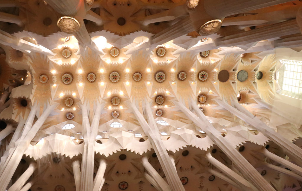Sagrada Familia ceiling 