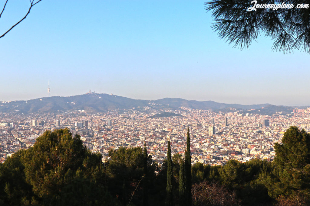 View of Barcelona from Montjuic Castle / journeyplane.com