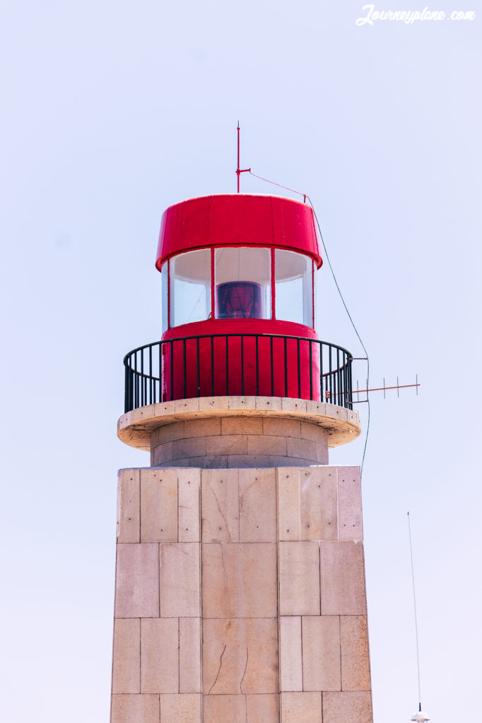 Lighthouse on the grounds of Fortaleza de Sagres